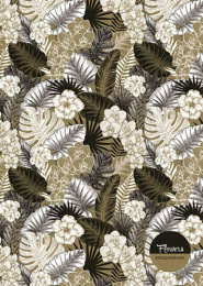 Ежедневник недатированный А5 128 листов Белые цветы С1375-94