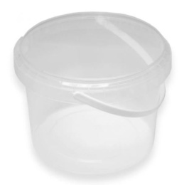 Ведро одноразовое пластиковое с крышкой 3,3л d-180мм прозрачное Юпласт ЮУПМ4018/В7596