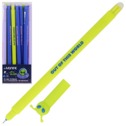 Ручка Пиши-Стирай гелевая Devente Alien, синяя 0,5мм, ассорти 5051453