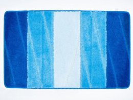 Коврик напольный для ванной на латекс. основе Enigma  60х100см толщина 12мм, голубой Aqua-Prime