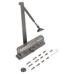 Доводчик дверной Notedo DC-150 Bronze со складным рычагом, от 100 до 120кг, от -38 до +60 °С, бронза, серия Легкий характер Notedo 20949