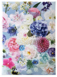 Папка адресная С Днем рождения Лиловый рай, ламинированная (пухлая) ПЛ4003-5134