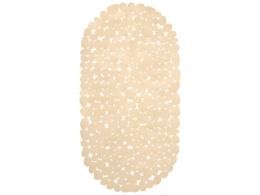 Коврик противоскользящий для ванной ПВХ на присосках 69х36см Морская галька, Пляжный песок Вилина 6805