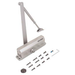 Доводчик дверной Notedo DC-150 Gray со складным рычагом, от 100 до 160кг, от -38 до +60 °С, серый Notedo 20952