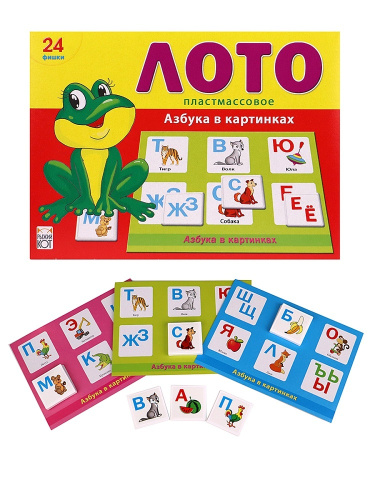 Лото детское Азбука в картинках ИН-6006