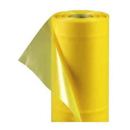 Пленка полиэтиленовая желтая 120 микрон 1,5м х 4  85м светостабилизирующая, рукав сложенный вдвое, 45кг БЗПИ
