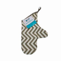 Варежка кухонная стеганая рогожка Калейдоскоп Зигзаг 757/7 ДомВелл 