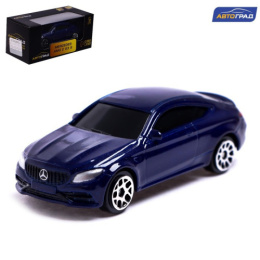 Машина металлическая Mercedes-AMG C63 S Coupe 1:64 7х2,8х2см, синий, в коробке Автоград 7153006