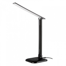 Лампа настольная ученическая светодиодная  9Вт, сенсор-диммер, складная, световой поток 600Лм, черный General TL-20-9 800018