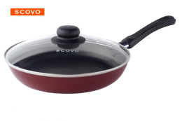 Сковорода алюминиевая с антиприг. покрытием Expert d-28см со стеклян. крышкой Scovo СЭ-030