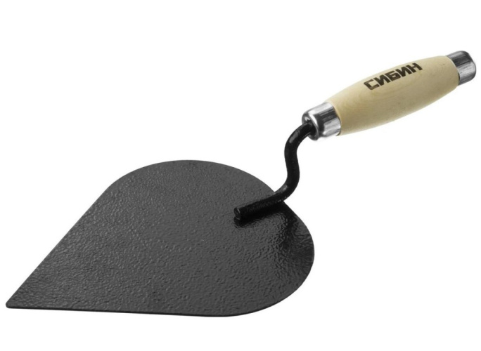 Кельма штукатура сердцевидная деревянная ручка Сибин 0820-3