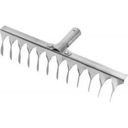 Грабли витые 12 зубьев из нержавеющей стали без черенка, Россия ГВ-12