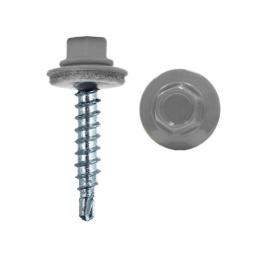 Саморез кровельный  4,8х19 RAL 7004 (серый) Daxmer 277-700419