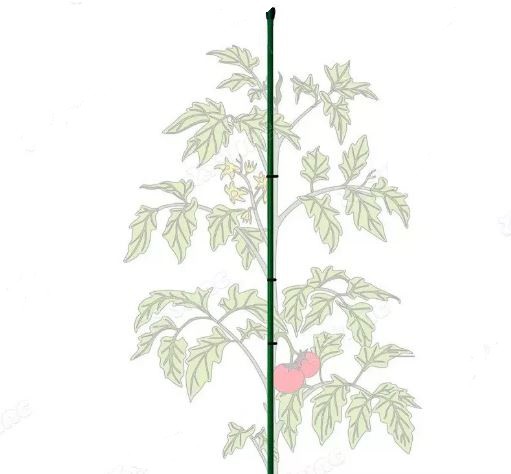 Колышек металлический 2,0м, труба 10мм Садовита