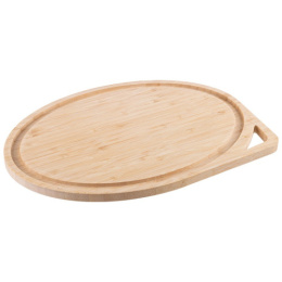 Форма для запекания стеклянная жаропрочная овальная с бамбуковой крышкой 3 в 1 Cristallino 32x23x7см 2,4л Mallony 108342