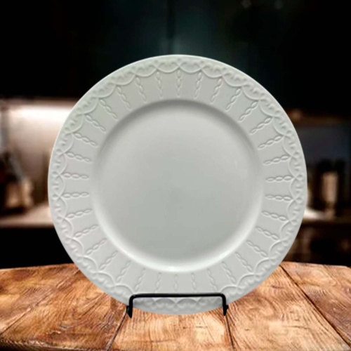 Тарелка керамическая мелкая 270мм Феникс, белый Радужный Дом РД22710