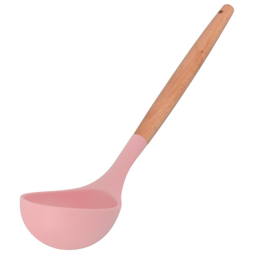 Половник силиконовый 31см деревянная ручка, Бон-роз Мультидом DA50-186