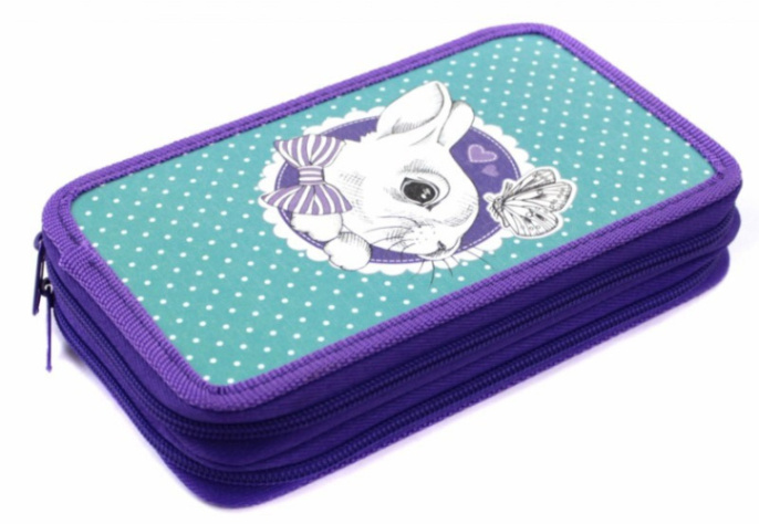 Пенал двухкамерный Silwerhof Зайка 850916