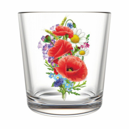 Набор стаканов стеклянных 6шт. 250мл низкие Маковое поле, в п/у Декостек 144-Д