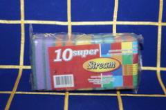 Губки для посуды с чистящим слоем набор 10шт. 10х6,5х2см Супер Stream Pride ГХС001