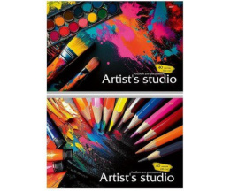 Альбом для рисования 40 листов Яркое творчество, на скрепке 40-7268