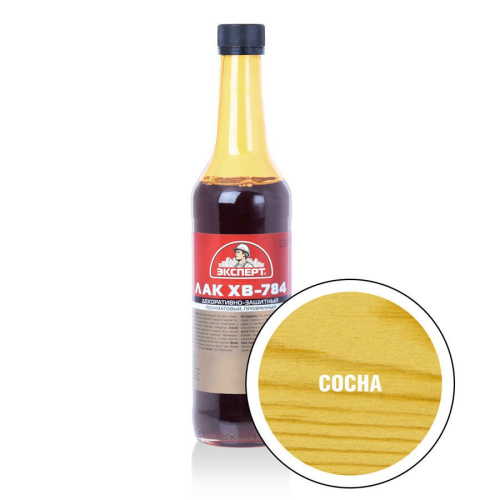 Лак для дерева ХВ-784 0,5л сосна Эксперт