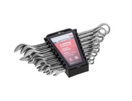 Ключи комбинированные набор  9шт. 6-22мм полированный хром Matrix 15424