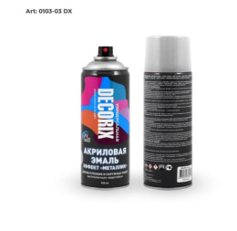 Эмаль аэрозольная 520мл металлик серебро Decorix М303/ 0103-03 DX