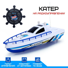 Катер радиоуправляемый Патруль 25х8х6,5см, в ассортименте, в коробке 2334866