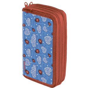 Пенал двухкамерный Devente Ladybug 19х10,5см, на молнии 7012825