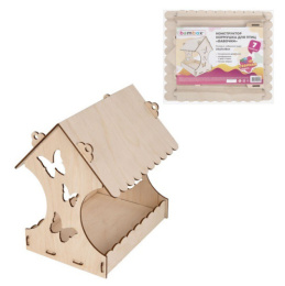 Сборная модель из дерева  7 деталей Кормушка для птиц Бабочки 666179