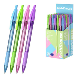 Ручка шариковая автоматическая ErichKrause R-301 Matic & Grip Spring, синяя, 0,7мм 58091