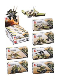 Конструктор пластиковый Полиция. Робот Страж Полиции, 6 в 1 (собран), в ассортименте, в коробке Sluban M38-B0636