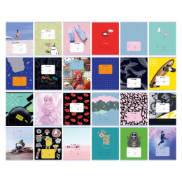 Тетрадь  24 листа линейка BG Super Mix-24 Т5ск24 11748