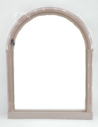 Зеркало для ванной комнаты в пластиковой раме Елена МХ 40х54х3см бежевый Comfort life
 ЕК-106Р-03