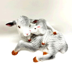 Копилка гипсовая Две овечки лежачие 25х16см Гарденвилл 494