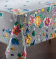 Клеенка столовая на тканевой основе с ПВХ покрытием металлик 1,37х20м Grace DB5003