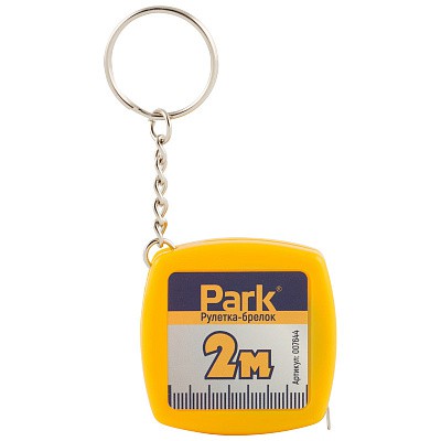 Рулетка-брелок  2м пластиковый корпус Park 007644