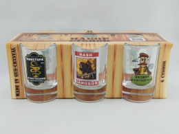 Набор стопок стеклянных Гладкий 6шт. 50мл Застолье, в ассортименте, в п/у Gid Glass D1022/06