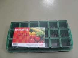 Набор для рассады пластиковый 18шт. 476х235х85мм, объем горшка - 200мл, Урожай стандарт Россия Агропласт 00000000026