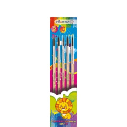 Кисти набор  5шт. белка №1, 2, 3, 4, 5 Attomex 8078619