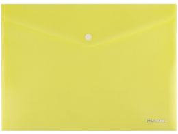 Папка с кнопкой А4 0.18 Желтая ПК-3024