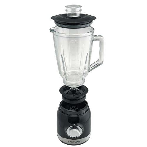 Блендер стационарный с чашей 1300Вт, черный Delta lux DE-7301