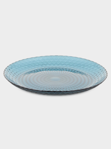 Тарелка стеклянная Идиллия мелкая 250мм Лондон топаз Luminarc Q1313