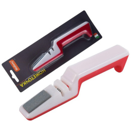 Ножеточка из нержавеющей стали пластиковый корпус KS-1 с бруском из абразивного камня Mallony 001789