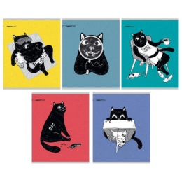 Тетрадь  48 листов Жизнь кота 13033/5