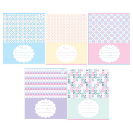 Тетрадь  18 листов клетка BG Узоры Т5ск18_БЛ 62756