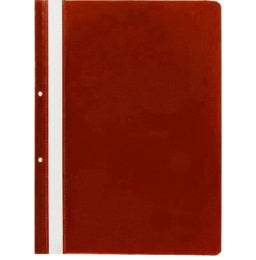 Скоросшиватель пластиковый красный Attomex, с перфорацией 100/110мкм 3079902