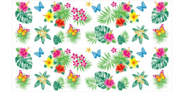 Клеенка столовая без основы Декор ТВ 1,2х50м Тропики Колорит 0-00/16-00