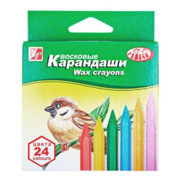 Мелки восковые 24 цвета Луч Zoo 12С 866-08